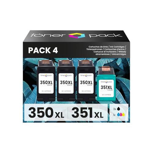 TONER PACK 350XL 351XL - Cartuchos de Tinta para HP 350...
