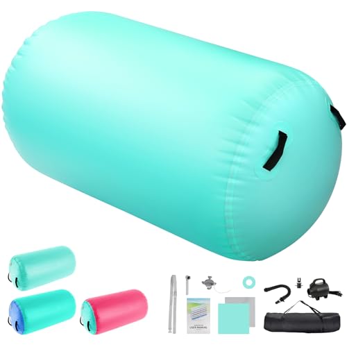 Rouleau gonflable de gymnastique avec pompe 600W et sac de transport