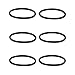 LEFITPA 6 Pack Replacement Round & Tubular Vacuum Belt for Eureka F&G Style Vacuum Models (4 1/4' in Diameter x 1/4' in Height)