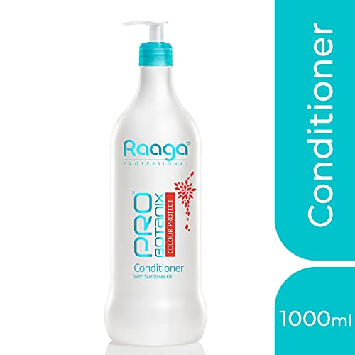 Image of Raaga Professional Pro Botanix Color Protect Conditioner With Sunflower Oil, Blue, 1000 Ml - 1 Count
