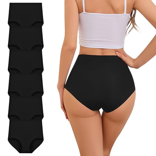 Culottes sans couture lot de 6 sous-vêtements contrôle du ventre et anti-VPL