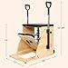 ARKANTOS Pilates Chair, Split-Pedal Stability Combo Chair with Handles, Yoga Fitness Trainer, Pilates Reformer Machine, Equipment Perfect for Home Use & Gym Workout (Black)