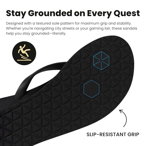 310 Nutrition AoC Sandals – Men's Gamer Flip Flops & Slides | Cushioned Summer Slippers for Men & Women | Casual Pool Sandals for Daily Wear4