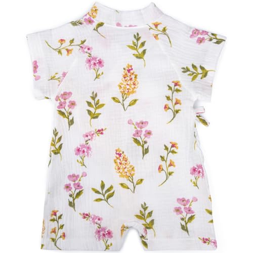 Image of Infant Kimono Robe Newborn Cotton Yarn Robe Baby Romper
