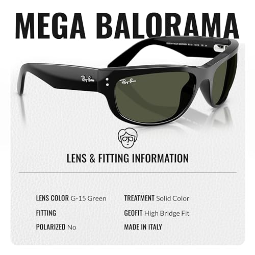 Ray-Ban RB2289 MEGA BALORAMA Square-Round Shaped Sunglasses for Men & Women with Official RAYBAN Eyewear Kit4