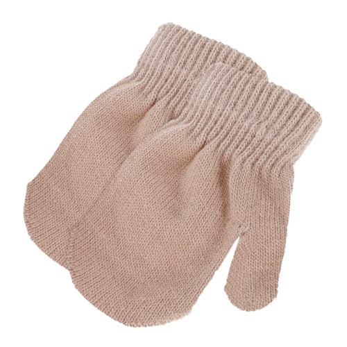 Kisangel Warm Winter Gloves for Boys and Girls Boy Girl Soft Knitted Gloves Versatile Colors