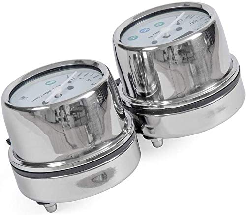 Miniatura 9 de Acero inoxidable motocicleta Cafe Racer odómetro mecánico velocímetro e instrumento de velocidad del motor