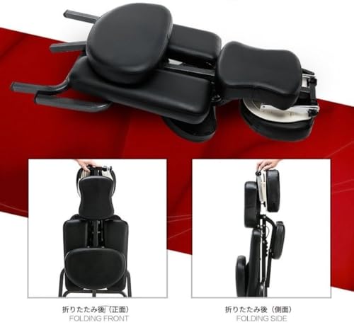 WOLKKAM マッサージチェア、グアシャチェア、タトゥーチェア、折りたたみ式美容ベッド、ポータブル (E) [3]