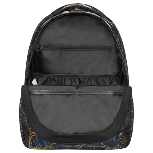 Ethnic Space Rabbits Kids Backpack, Lightweight School Bookbag Large Capacity Laptop Backpack Water Resistant Daypack Shoulder Bag for Teenager Boys Girls3