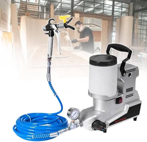 Pulverizador sin aire de alta presión, pistola de pulverización de presión ajustable para pintura interior y exterior, ideal para muebles y paredes, fácil de usar y limpiar