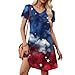 American Flag Dress for Women Independence Day Festival Lounge Casual O Neck Fashion Stars Stripe Maternity 4th of July Outfits Vestidos De Verano para Mujer 2025