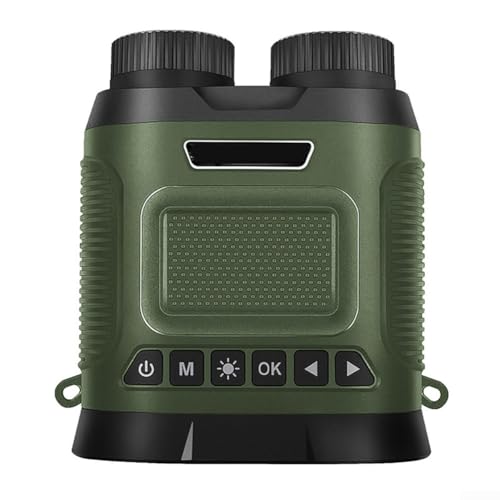 Binoculares infrarrojos para visión nocturna para caza y pesca, zoom digital 8X y batería recargable de 2500 mAh (verde)