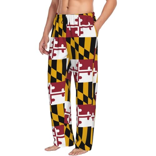 Colorado Moutain Flag Men's Pajama Pants Comfy Pajama Bottoms Drawstring Sleepwear Lounge Pants With Pockets2
