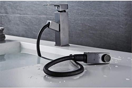 Faucet noir de style antique pour vasque de salle de bain chaleureuse