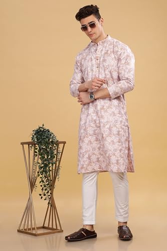 Image of BE ACTIVE Cotton Kurta for Men | Traditional and Classy Design | Indian Kurta | Full Sleeve Kurta