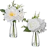 🌷【Pflegeleicht & Einstellbar】Die Kunstblumen Blumen Unechte Decor sind pflegeleicht, brauchen keine tägliche pflege, Trimmen oder Bewässern und bleiben immer frisch, verwelkt nicht. Müssen nur mit wasser abgewischt werden, um staub zu entfernen. Die Blütenblätter, Rhizome und Blätter sind flexibel und können so eingestellt werden, dass sie sich in verschiedenen Winkeln biegen.