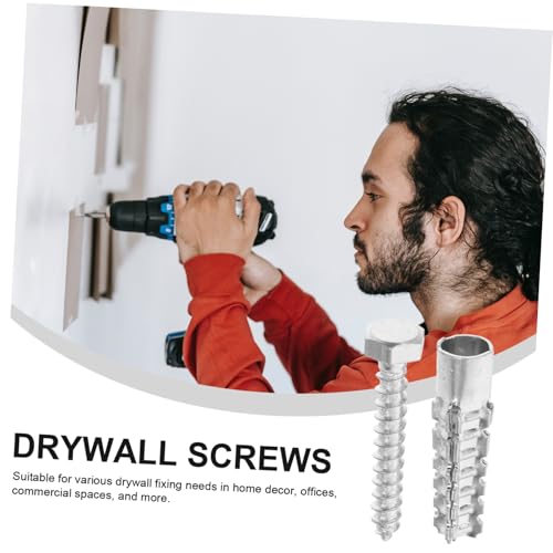 Lurrose 20Pcs Multi Use Lag Shield Anchor and Screws Set Durable Expansion Anchors for Concrete Drywall and Lightweight Projects Easy Installation and High Stability - Image 3