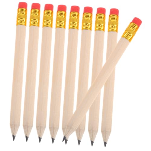 ABOOFAN 50 lápices de madera con borrador rojo miniatura 1