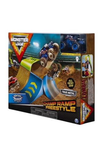 Monster Jam Coffret de jeu officiel Zombie Madness avec un camion monstre zombie moulé sous pression exclusif à l'échelle 1:64 - Les styles varient