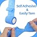 IndigoCase 6 Pack Self Adhesive Bandage Wrap 4 Inch, Blue Color Bandages Variety Pack, Elastic Grip Tape, Sports Wraps, Vet Wrap, Large Bandages Bulk for Knee, Ankle, Dogs and Horses.