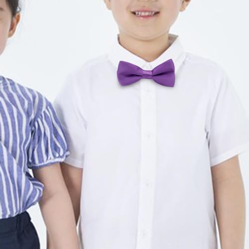 4x Children's Bow Tie Tuxedo Pre Tied Neckwear Adjustable for Celebrations And Events2