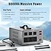 6000W Voltage Converter Auto Transformer,110/120/220/240V Heavy Duty Step Up/Down Power Converter Transformer with 3 US Outlets,3 Universal Outlets, LCD Display,Resettable Circuit Breaker Protection