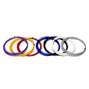 Garneck Racket String Badminton Handvat String Hoge Elastische Tennis Racket Reparatie Draad 0.69mm (Line 65, Willekeurige Kleur)