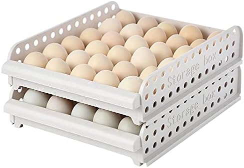 Refrigerator Storage Box Egg Refrigerator Storage Box Egg Holder Drawer Type Egg Storage Box Multi-Layer Egg Plastic Carton Egg Storage Container Refrigerator Fresh Storage Boxs Organ