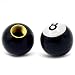 Produktbild 2 Stück Reifen Luft Ventil Kappe Schale Rad Reifen Ventil Stem Staub Cap Schale für PKW LKW Motorrad Nummer 8 Ball Form