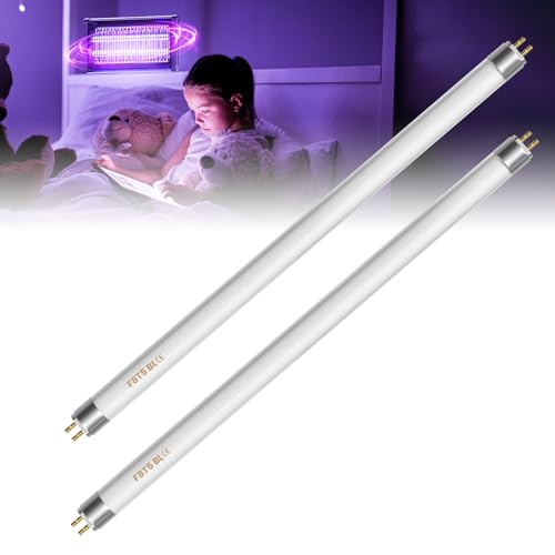 Lustaled FSL BL T5 8W Lámparas de Repuesto para Lampara Antimosquitos, Bombillas de Repuesto, 30.5cm Lámparas UV para 8/16W Lampara Antimosquitos, Mata Mosquitos Electrico (2 Unidades)