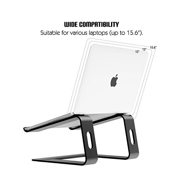 MoKo Laptop Riser Ständer, Universal Tragbare Abnehmbare Aluminiumlegierung Notebook PC Schreibtischhalter für MacBook… – Bild 5