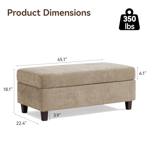 45 Inch Ottoman Coffee Table