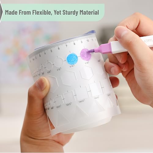 Image of Mr. Pen- Circle Template, 2 pcs, Circle Template for Drawing Stencils, Shape Stencils, Geometric Stencils, Drawing Templates Stencils, Drafting Supplies