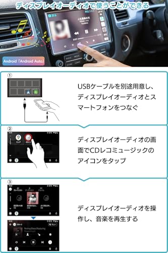ロジテックダイレクト Android 専用 スマホでCD LDR-LSM8WURDBK の商品画像 5