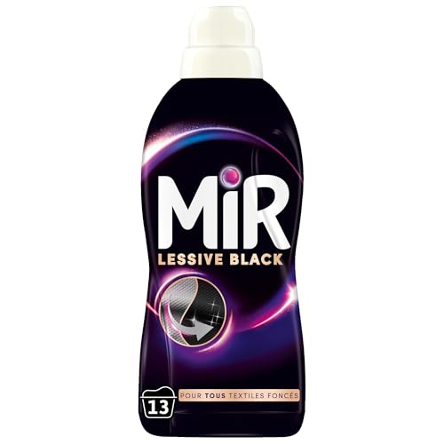MIR, Lessive Liquide Black, Main & Machine, Raviveur, Formule Unique 3en1, Couleurs, Fraicheur,...