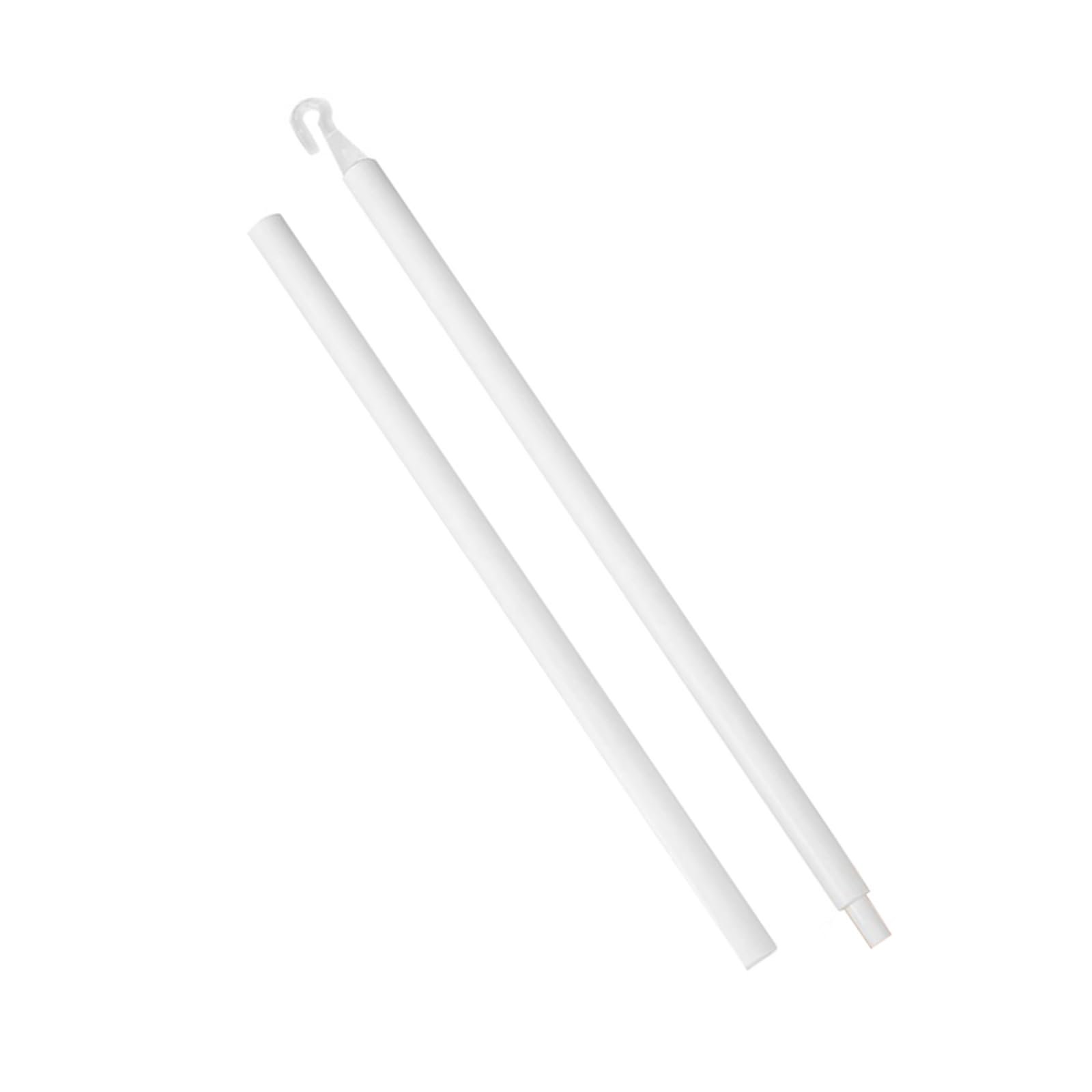 Jazuaiao Vertical Blinds Wand with Hook, Comfortable Grip 24" White Rods for Effortless Window Shade Vertical Blinds Rod