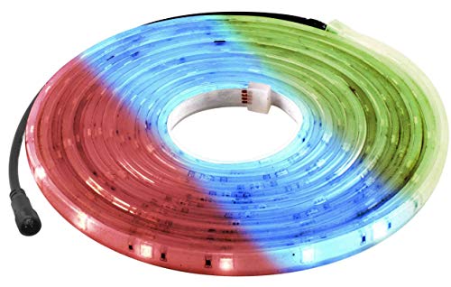 BAZZ UX1401RG RGB LED Under Cabinet Tape Light, Dimmable, Energy Efficient, Easy Installation, Interior or Exterior, 16-ft, Multi-Color by BAZZ - Used condition - CA$66.11