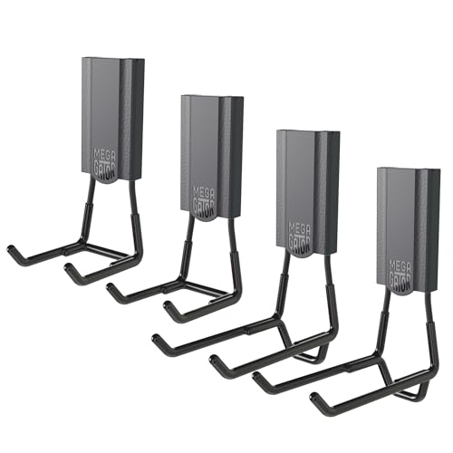 GATOR MAGNETICS MEGA 3" and 4.5" Open Hook 4 Pack - Magnetic Heavy Duty Garage Hooks with 45 lb Hold for Steel Surfaces - Garage Organization for Tools, Ladders, Weed Eaters, and More