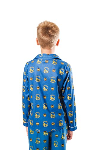 Image of Ultra Game Youth NBA Official 2-Piece Super Soft Button Down Pajamas Set