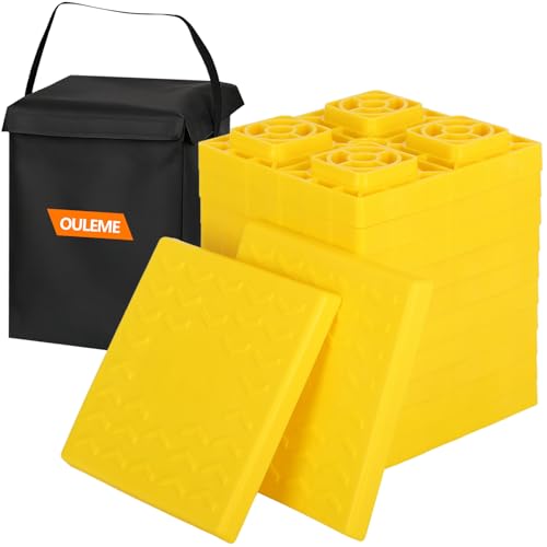 OULEME 12 Pack RV Leveling Blocks, Stackable Jack...