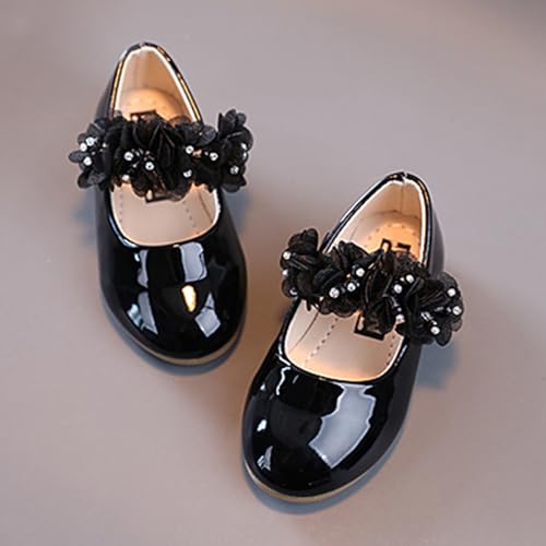 Unifizz Toddler Girls Dress Shoes Little Girls Mary Janes Flower Beaded Ballerina Flats3