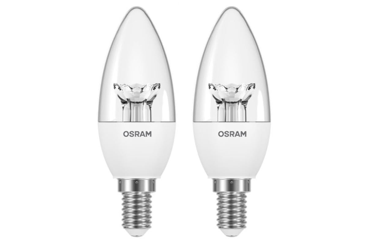 Osram Ledvance 4.9 Watt E14 Led Candle Lamp- Dimmable- Screw/Thread Type Lamp/Bulb- Warm White 2700K- Pack of 2 (B09ZBLZH2P) Amazon Price History, Amazon Price Tracker
