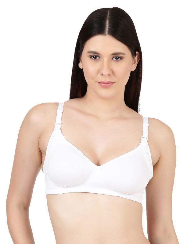 blossom Women Cotton Polyester Maternity/Nursing/Feeding Bra, Featuring a Convenient Drop-Down Cups_Easy Feed Bra-picture-48