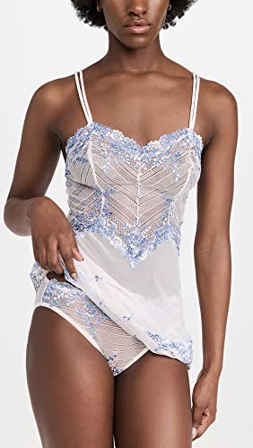 Wacoal Women's Embrace Lace Panties, Patel Parchment/Blue Multi, M #TOP3