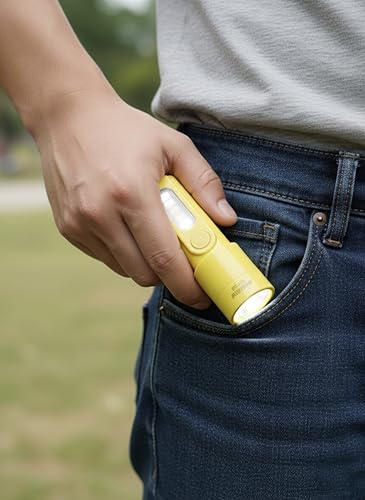 Image of Mini LED Rechargeable Torch Light with USB Charging | Portable 3-Inch Compact Flashlight for Travel, Power Cut & Outdoor Use | 3 Light Modes