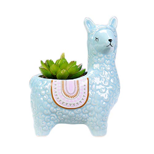 ACYOUNG Keramik Tier Sukkulenten Pflanzer Blumentöpfe Niedlichen Alpaka...