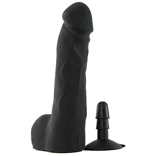 Kink By Doc Johnson The Perfect Cock - 10.5 Inch - Dual Density Ultraskyn - Removable Vac-U-Lock Suction Cup Base - F-Machine And Harness Compatible - Dildo - Black #TOP2