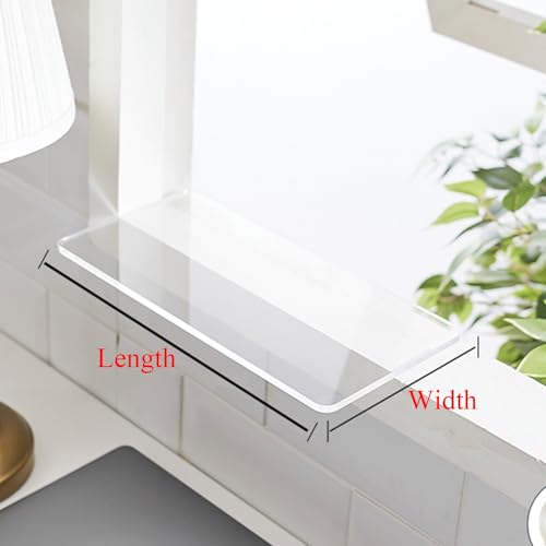 Extensor de repisa de ventana impermeable con estante acrílico flotante 6