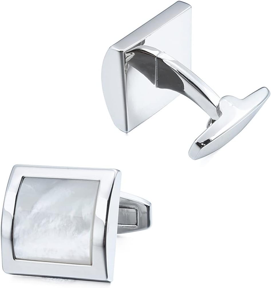 カフスボタンスクエアフレンチドレスシャツアクセサリーメンズウェディングビジネスギフトギフトボックス