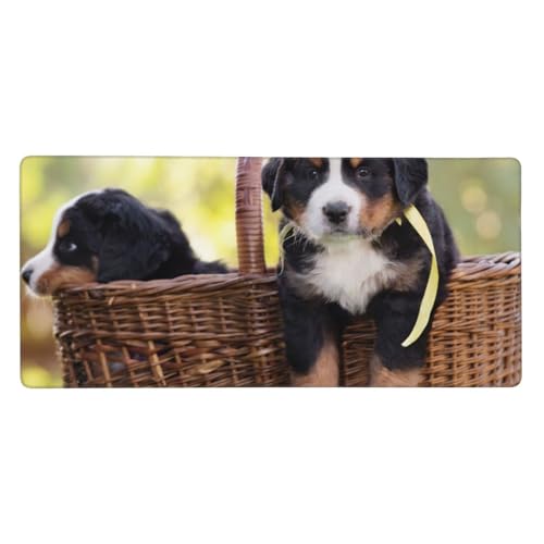 Tapis de souris grand format Bouvier Bernois 40x90 cm en caoutchouc